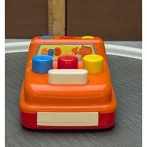 Vintage 80s Tomy Ring A Dingy Orange Cash Register Nostalgia Retro GenX Baby Toy